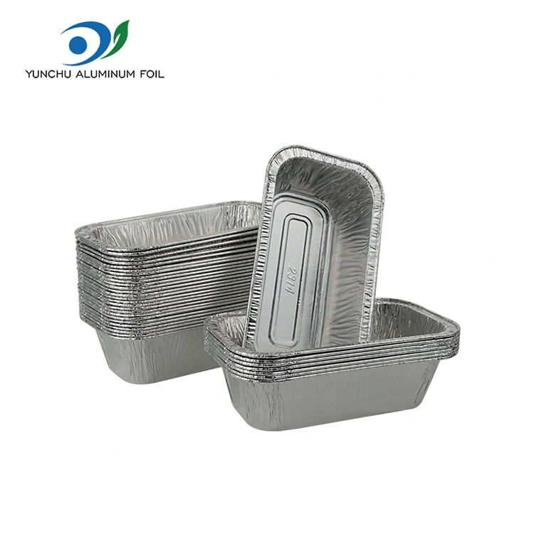 आयताकृती एअर फ्रायर बेकिंग सिल्व्हर अॅल्युमिनियम फॉइल कंटेनर आयताकृती एअर फ्रायर बेकिंग सिल्व्हर अॅल्युमिनियम फॉइल कंटेनर