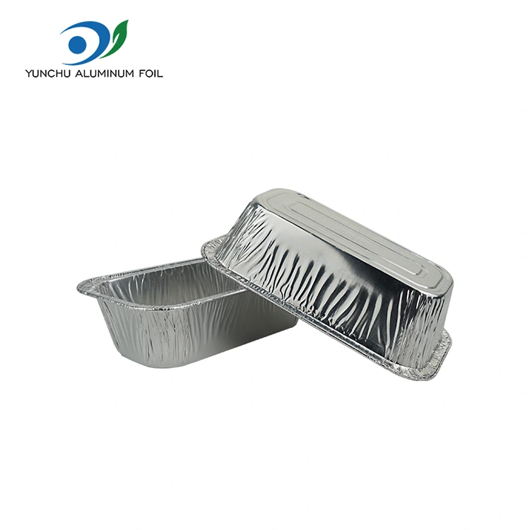 आयताकृती एअर फ्रायर बेकिंग सिल्व्हर अॅल्युमिनियम फॉइल कंटेनर