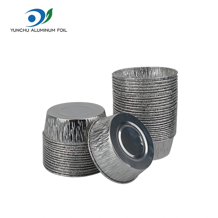 केक बेकिंग कप सिल्व्हर अॅल्युमिनियम फॉइल फूड कंटेनर