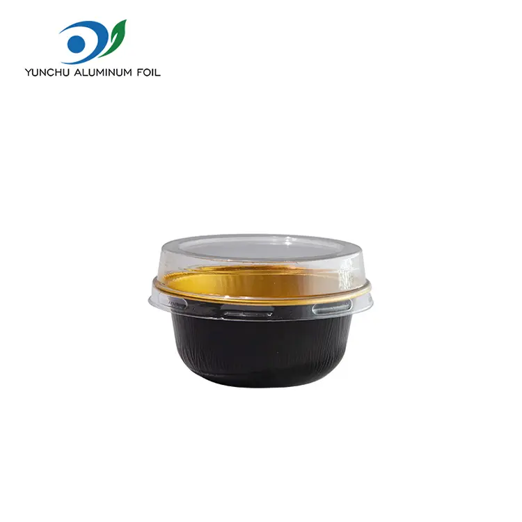 रंगीत गोल रोस्ट स्मूथवॉल अॅल्युमिनियम फॉइल कंटेनर