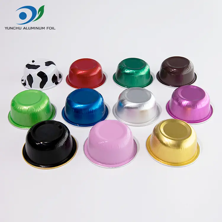 रंगीत गोल रोस्ट स्मूथवॉल अॅल्युमिनियम फॉइल कंटेनर