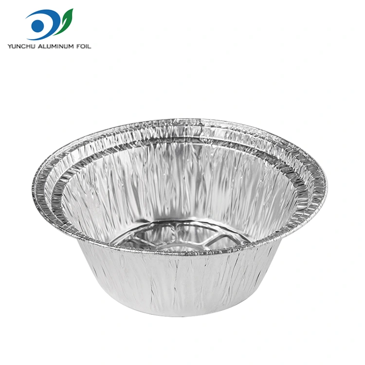 डिस्पोजेबल ग्रेटिन टेकवे सिल्व्हर अॅल्युमिनियम फॉइल कंटेनर