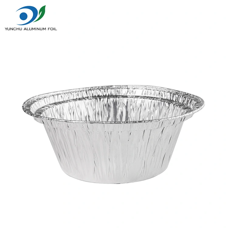 डिस्पोजेबल ग्रेटिन टेकवे सिल्व्हर अॅल्युमिनियम फॉइल कंटेनर