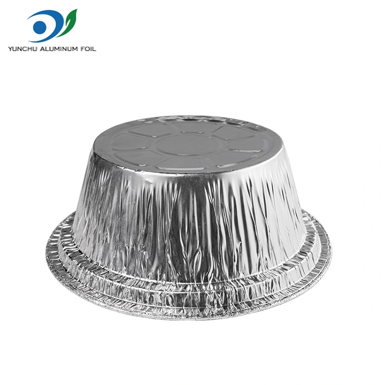 डिस्पोजेबल ग्रेटिन टेकवे सिल्व्हर अॅल्युमिनियम फॉइल कंटेनर