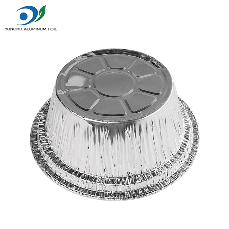 डिस्पोजेबल ग्रेटिन टेकवे सिल्व्हर अॅल्युमिनियम फॉइल कंटेनर
