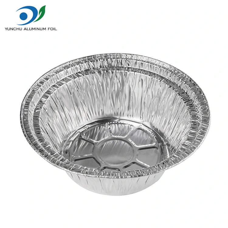 डिस्पोजेबल ग्रेटिन टेकवे सिल्व्हर अॅल्युमिनियम फॉइल कंटेनर