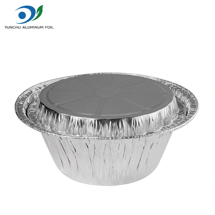 डिस्पोजेबल ग्रेटिन टेकवे सिल्व्हर अॅल्युमिनियम फॉइल कंटेनर