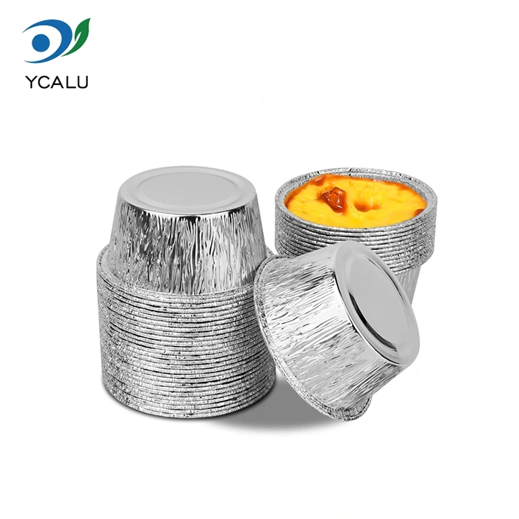 डिस्पोजेबल गोल केक ट्रे सिल्व्हर ॲल्युमिनियम फॉइल कंटेनर डिस्पोजेबल गोल केक ट्रे सिल्व्हर ॲल्युमिनियम फॉइल कंटेनर