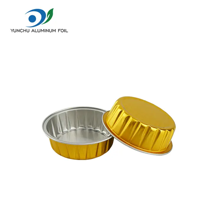 डिस्पोजेबल राउंड रोस्ट स्मूथवॉल अॅल्युमिनियम फॉइल कंटेनर