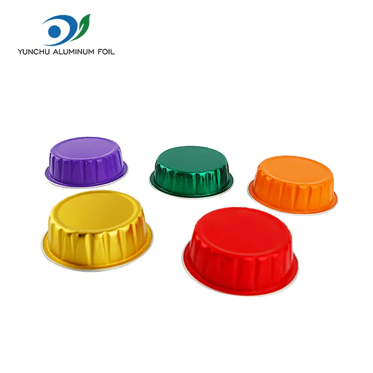डिस्पोजेबल राउंड रोस्ट स्मूथवॉल अॅल्युमिनियम फॉइल कंटेनर