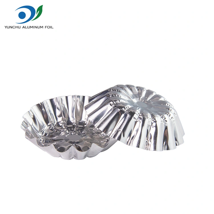 अंडी टार्ट्स एअर फ्रायर सिल्व्हर अॅल्युमिनियम फॉइल फूड कंटेनरमध्ये बेक केलेले आहेत अंडी टार्ट्स एअर फ्रायर सिल्व्हर अॅल्युमिनियम फॉइल फूड कंटेनरमध्ये बेक केलेले आहेत