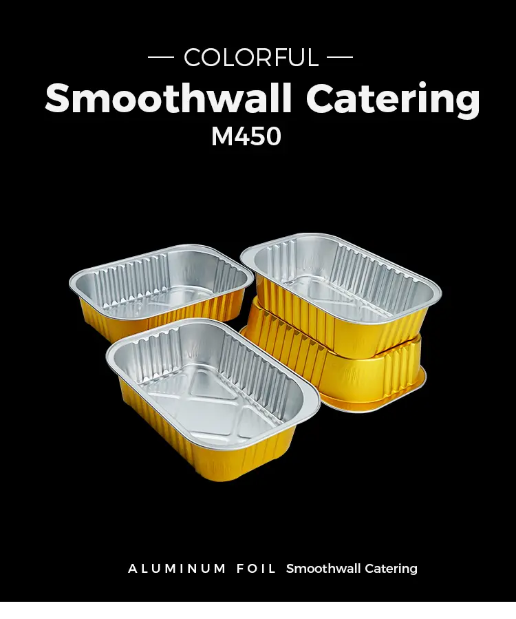 Disposable rectangular grill Aluminum Foil Containers