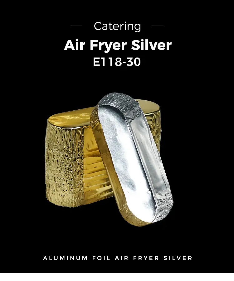 Small oval packing Silver Aluminum Foil Containers