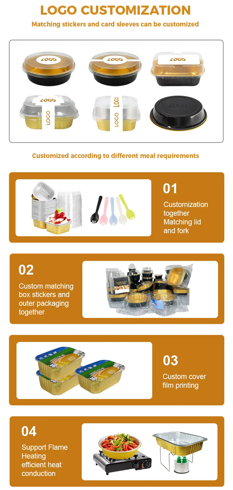 Large-capacity barbecue plates Silver Aluminum Foil Containers