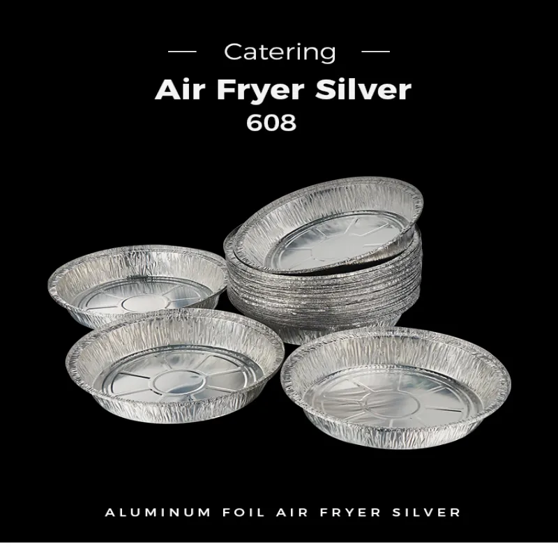 Air Fryer Food Silver Aluminum Foil Containers