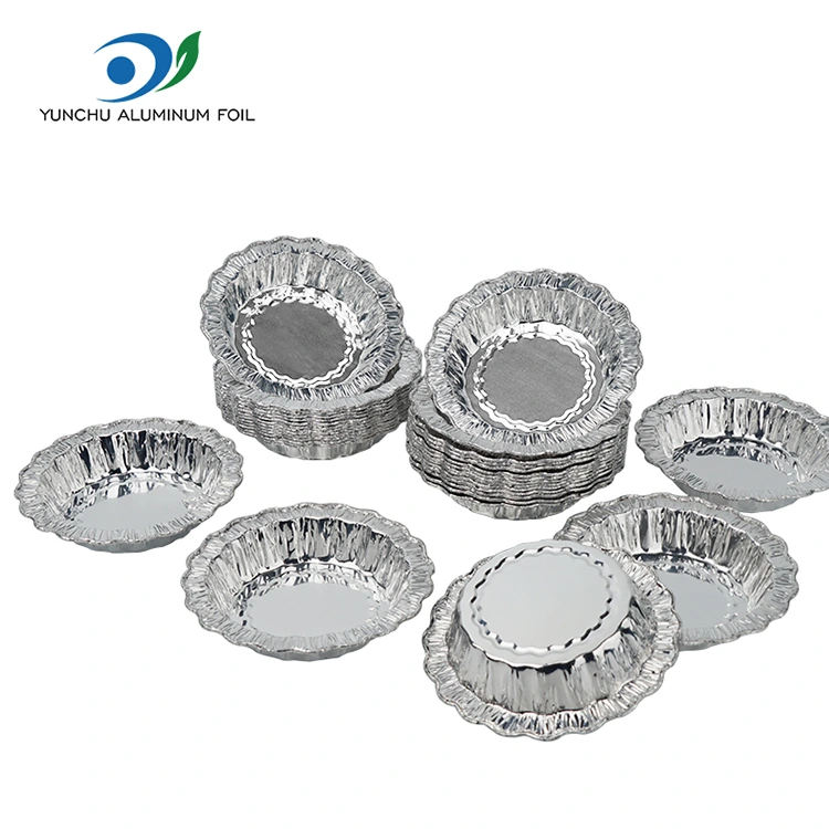 लेस गोल बेकिंग केक सिल्व्हर अॅल्युमिनियम फॉइल कंटेनर