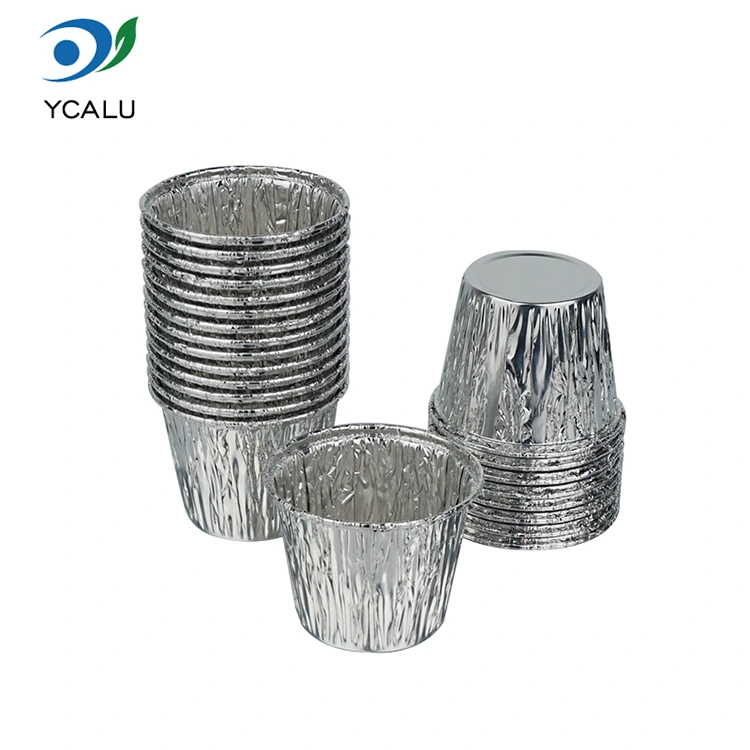 एक वेळ बेक केलेला केक सिल्व्हर ॲल्युमिनियम फॉइल फूड कंटेनर्स