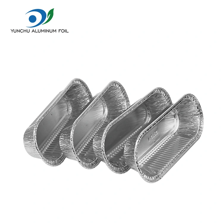 ओव्हल एअर फ्रायर बेकिंग सिल्व्हर अॅल्युमिनियम फॉइल कंटेनर