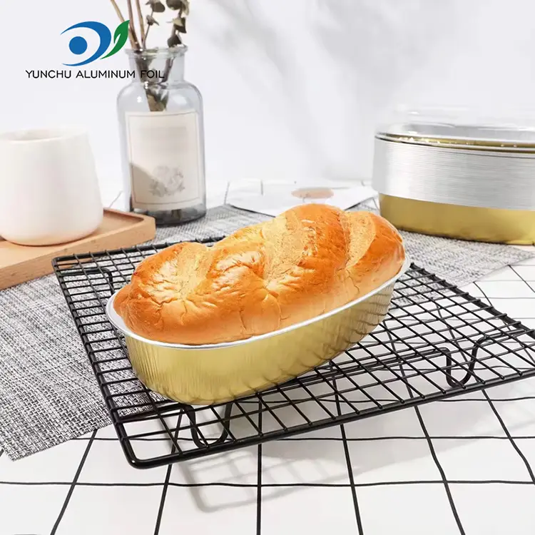 ओव्हल कलर स्मूथवॉल अॅल्युमिनियम फॉइल कंटेनर