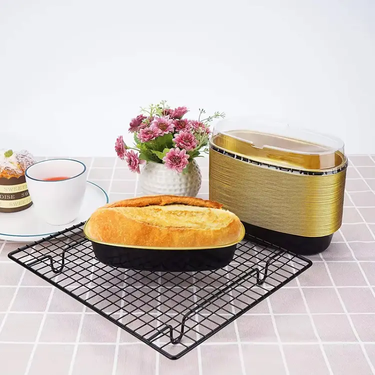 ओव्हल कलर स्मूथवॉल अॅल्युमिनियम फॉइल कंटेनर