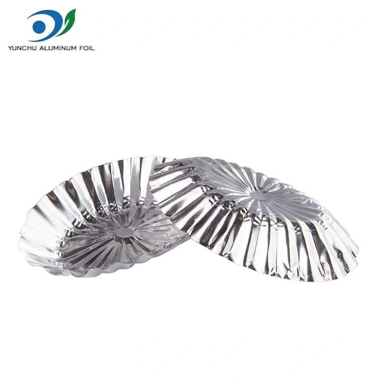 ओव्हल लेस कस्टर्ड टार्ट सिल्व्हर अॅल्युमिनियम फॉइल फूड कंटेनर ओव्हल लेस कस्टर्ड टार्ट सिल्व्हर अॅल्युमिनियम फॉइल फूड कंटेनर