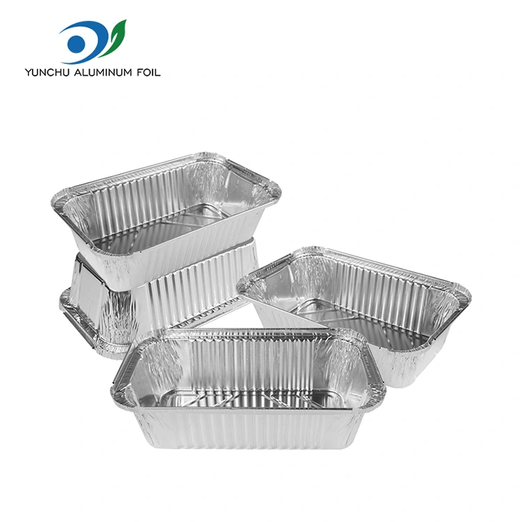 आयताकृती एअर फ्रायर पॅकिंग सिल्व्हर अॅल्युमिनियम फॉइल कंटेनर आयताकृती एअर फ्रायर पॅकिंग सिल्व्हर अॅल्युमिनियम फॉइल कंटेनर