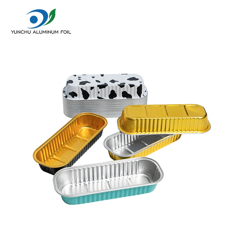 आयताकृती बेकिंग केक स्मूथवॉल अॅल्युमिनियम फॉइल कंटेनर आयताकृती बेकिंग केक स्मूथवॉल अॅल्युमिनियम फॉइल कंटेनर