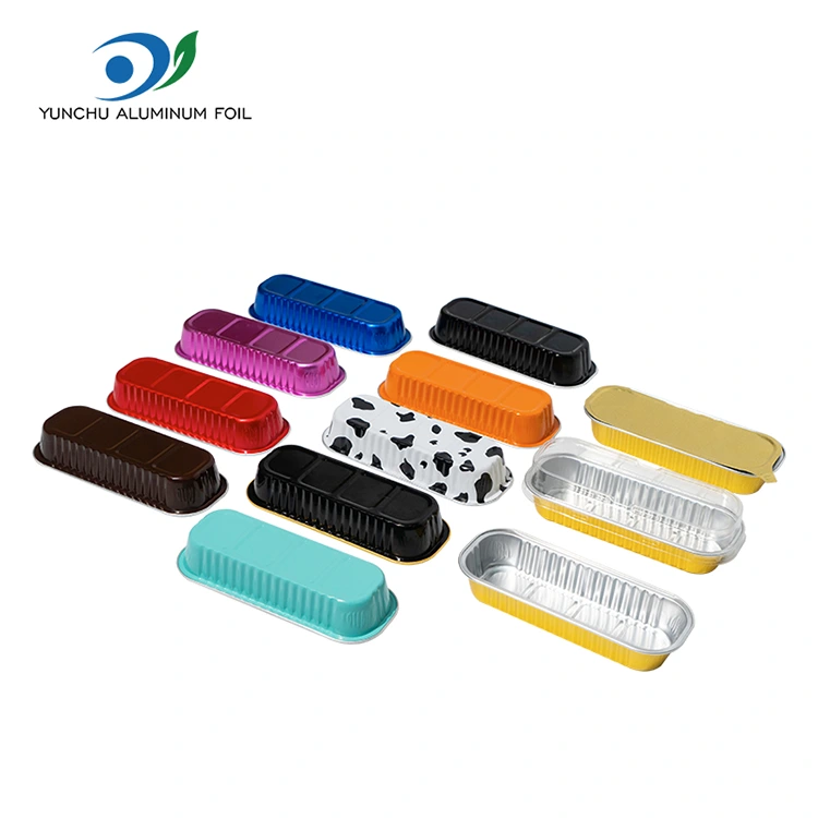 आयताकृती बेकिंग केक स्मूथवॉल अॅल्युमिनियम फॉइल कंटेनर