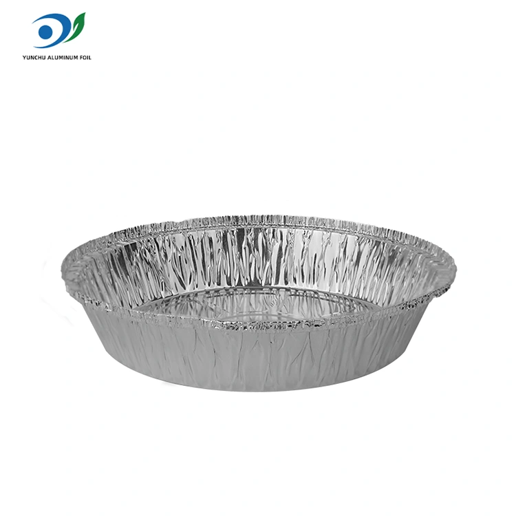 गोल एअर फ्रायर हॉट पॉट सिल्व्हर अॅल्युमिनियम फॉइल फूड कंटेनर गोल एअर फ्रायर हॉट पॉट सिल्व्हर अॅल्युमिनियम फॉइल फूड कंटेनर