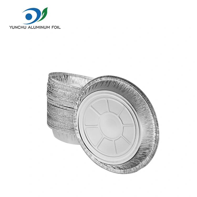गोल एअर फ्रायर ओव्हन सिल्व्हर अॅल्युमिनियम फॉइल कंटेनर गोल एअर फ्रायर ओव्हन सिल्व्हर अॅल्युमिनियम फॉइल कंटेनर