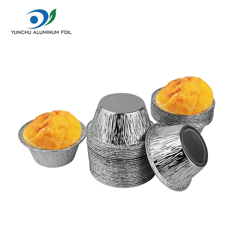 गोल बेक केक सिल्व्हर अॅल्युमिनियम फॉइल फूड कंटेनर