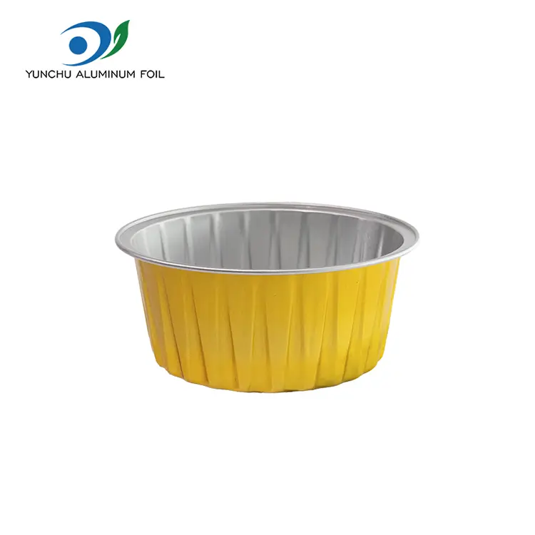 गोल बेक्ड केक्स स्मूथवॉल अॅल्युमिनियम फॉइल कंटेनर गोल बेक्ड केक्स स्मूथवॉल अॅल्युमिनियम फॉइल कंटेनर