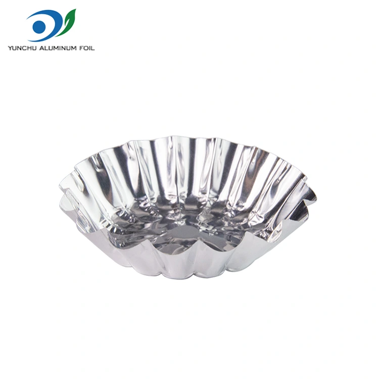 गोल अंडी ते टॉय टॉय बेकिंग सिल्व्हर अॅल्युमिनियम फॉइल फूड कंटेनर