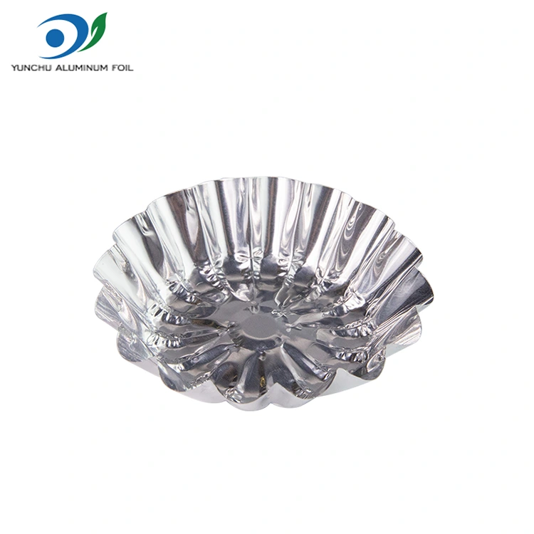 गोल अंडी ते टॉय टॉय बेकिंग सिल्व्हर अॅल्युमिनियम फॉइल फूड कंटेनर