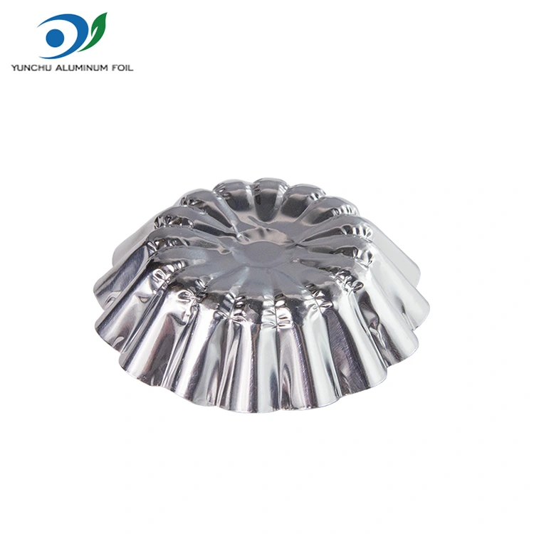 गोल अंडी ते टॉय टॉय बेकिंग सिल्व्हर अॅल्युमिनियम फॉइल फूड कंटेनर