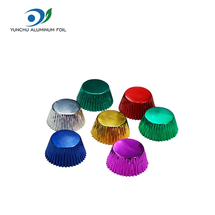 गोल लहान पॅकेज बेकिंग सिल्व्हर अॅल्युमिनियम फॉइल फूड कंटेनर