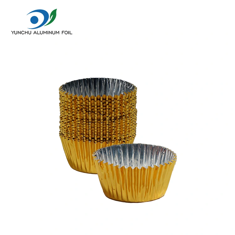 गोल लहान पॅकेज बेकिंग सिल्व्हर अॅल्युमिनियम फॉइल फूड कंटेनर