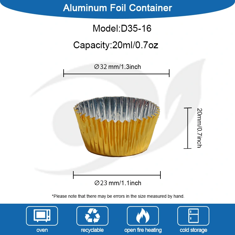 गोल लहान पॅकेज बेकिंग सिल्व्हर अॅल्युमिनियम फॉइल फूड कंटेनर