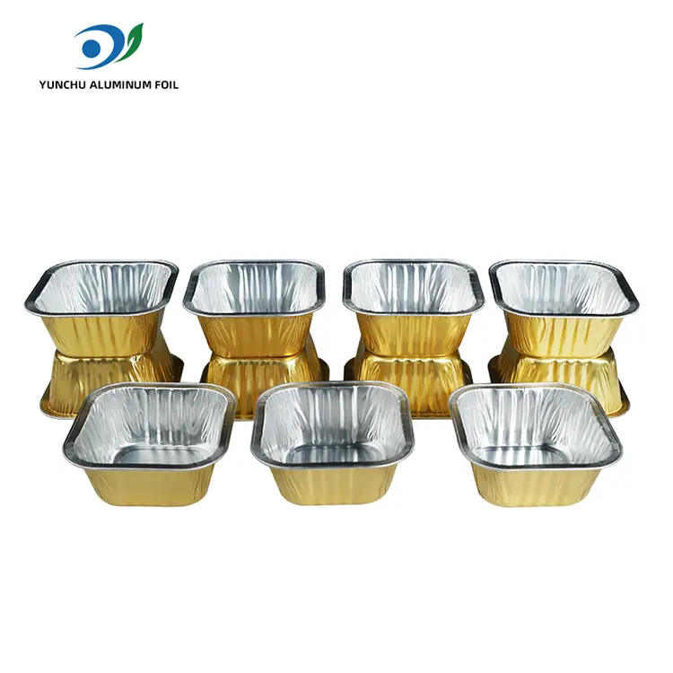 स्क्वेअर बेकिंग केक्स स्मूथवॉल अॅल्युमिनियम फॉइल कंटेनर