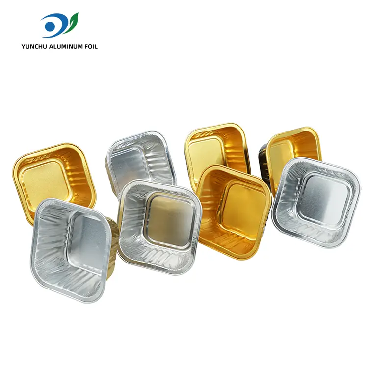 स्क्वेअर बेकिंग केक्स स्मूथवॉल अॅल्युमिनियम फॉइल कंटेनर